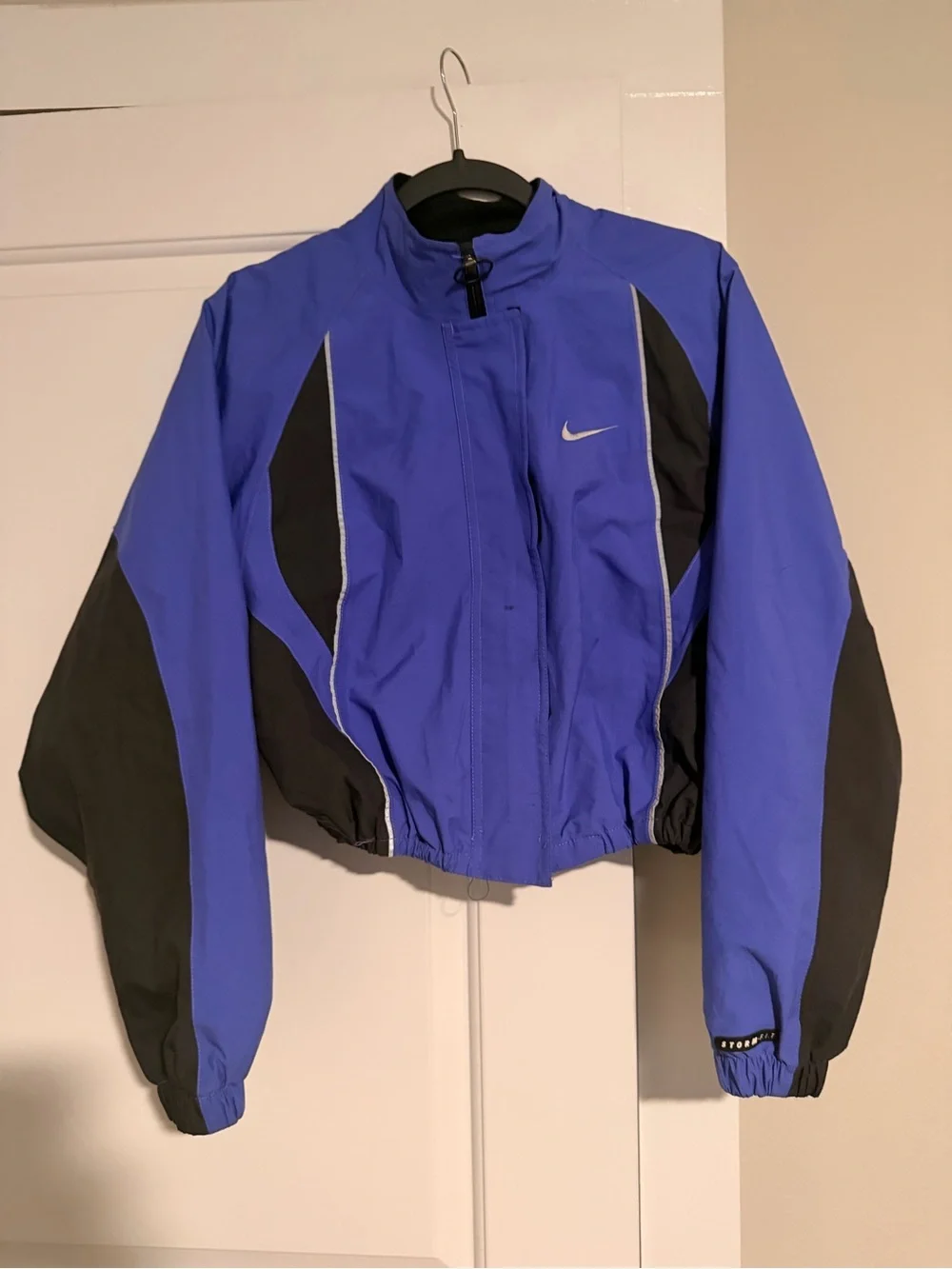 Rare Vtg NIKE Swoosh Color Block Windbreaker Jacket 2000s Blue SZ L (12-14)